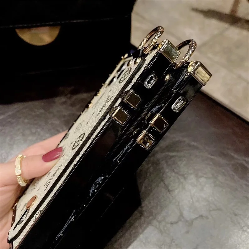 shockproof fashion square wrist strap phone case for xiaomi redmi note 10 9 8 7 pro 10s 9s 9t 8t 9a 9c mi poco m3 x3 11 10t lite free global shipping