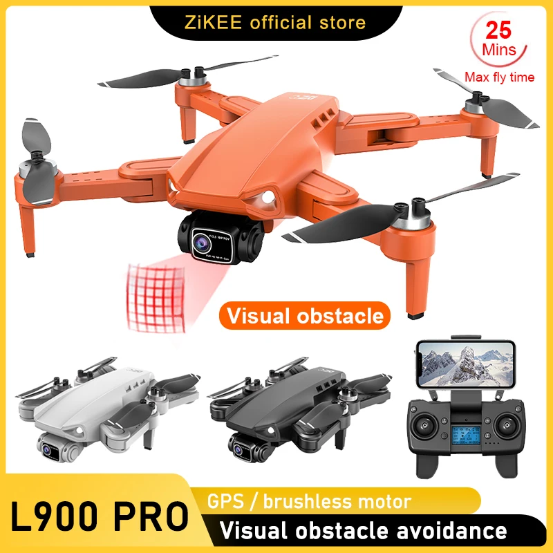 Дрон ZiKEEX L900 Pro 5G GPS 4K HD камера FPV 25 мин. полета безщеточный Квадрокоптер расстояние 1