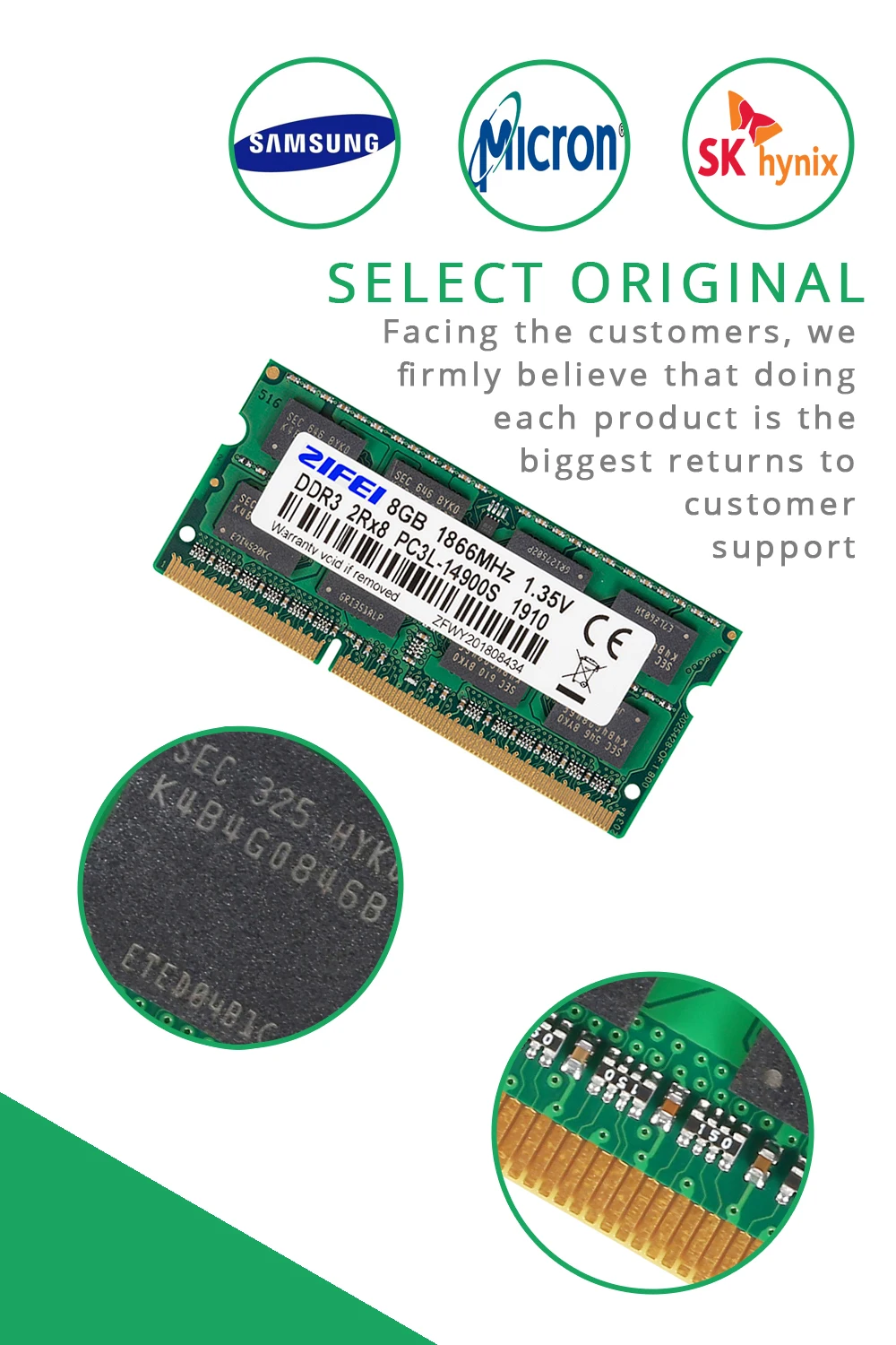8 ГБ DDR3L Оперативная память 1600/1333/1866 МГц 204PIN 1,35 V 2R* 8 двойных модель SODIMM памяти для ноутбука