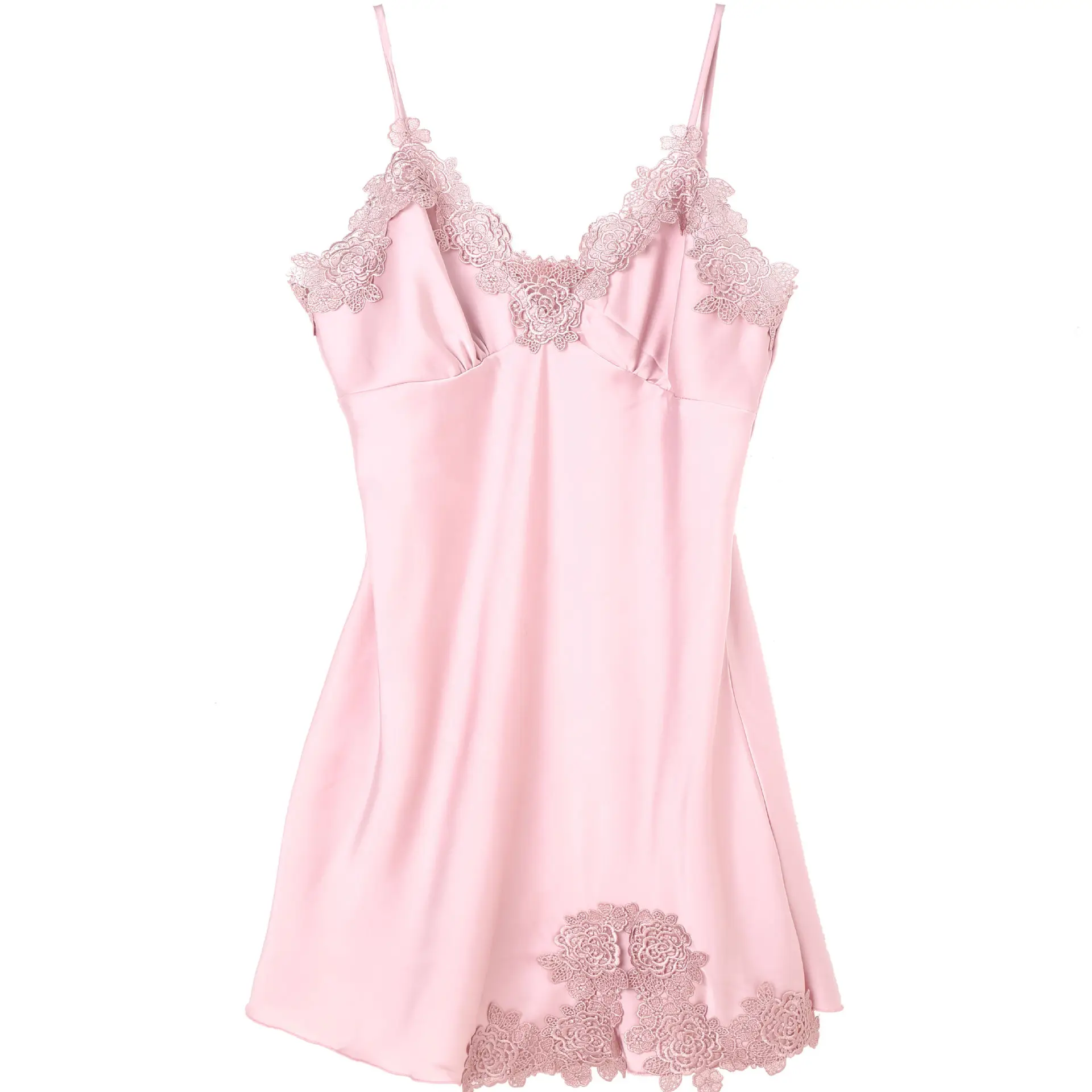 

Multi Colors M-xl Sizes Nightdress for Female Summer Lace Design Sexy Woman Sling Night Dress Women Night Sleepwear