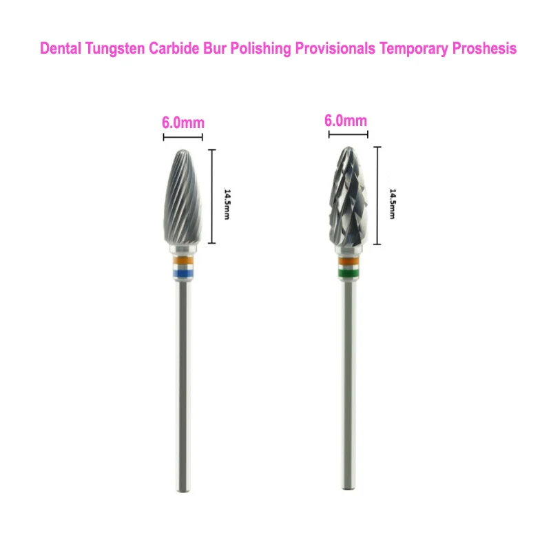 Стоматологические буры из карбида вольфрама Шлифовальная головка для обрезки