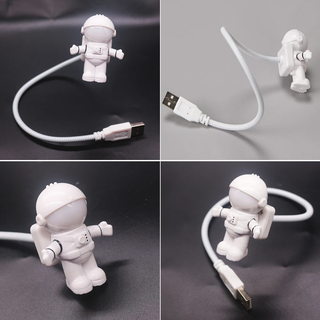

Mini LED Flexible Desk Lamp Night Light Astronaut Mini USB Tube Reading Light Spaceman Usb Adjustable Computer Desk Lamp