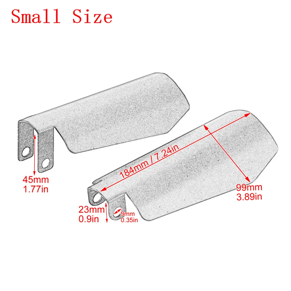 Мотоциклетные защитные накладки матовые черные для рук защита от ветра и падения