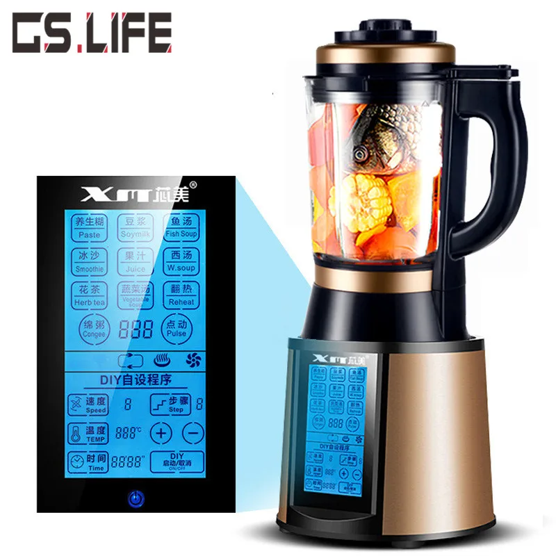 Household Food Blender Mixer Multifunctiond Wall Breaking Processor Stirring Juice Maker 1750ml Hot Cold Drink Extractor | Бытовая