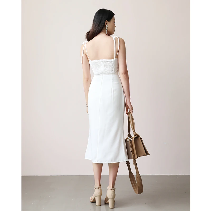 SkiMoco элегантное вечернее платье Дамское сексуальное с открытой спиной на тонких