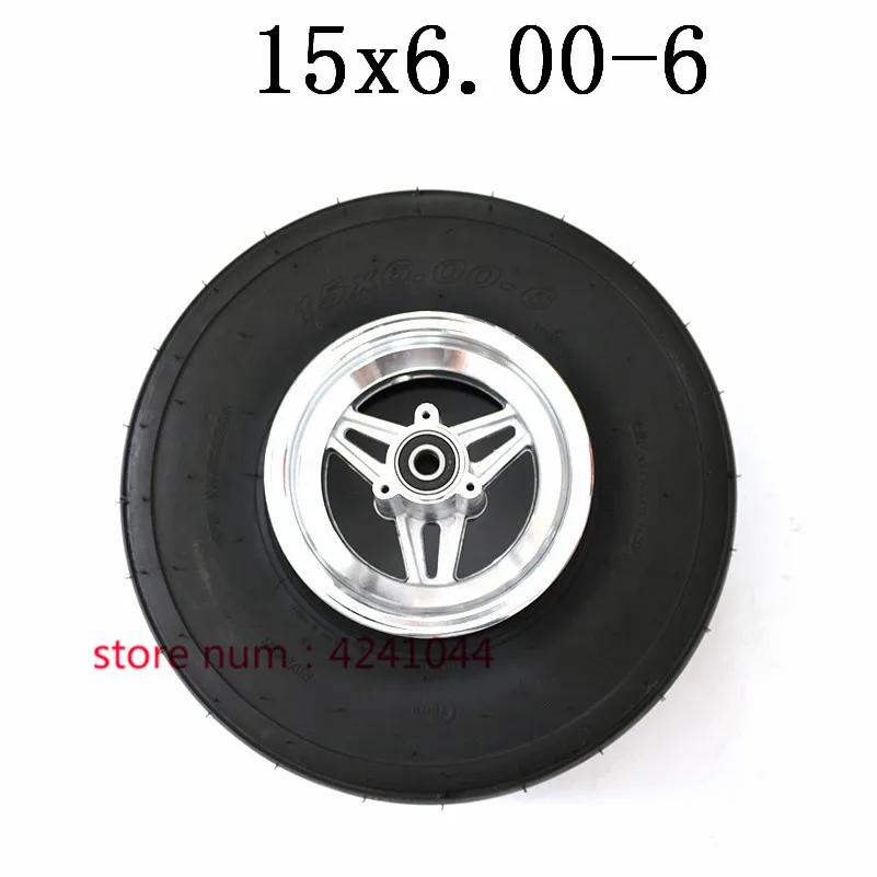 15x6.00 6 прямые Rib газон и сад шины колеса 15X6 дюймов 168CC картинг Go Kart обод мотоцикла с