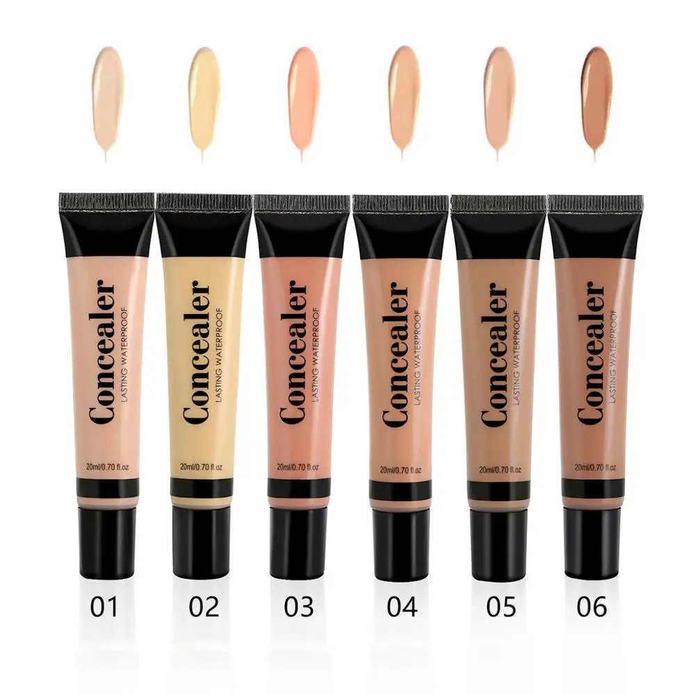 6 цветов водостойкий консилер макияж стойкая мягкая основа Жидкая Основа гладкая
