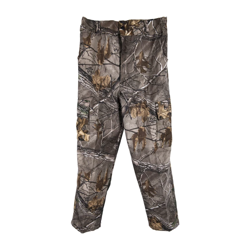 Профессиональный натуральный хлопок Realtree Камуфляж Охота Брюки для охоты