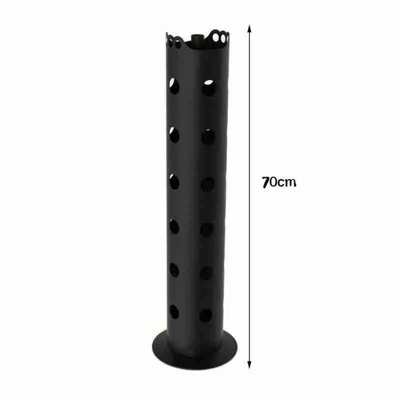 

70cm Black Standing Plant Flower Tower Garden Plant Pots Container Container Flower Planting Home Tools Gardening E8H3