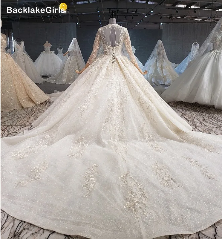 Новинка 2020 свадебное платье в стиле бохо с объемными цветами круглым вырезом и