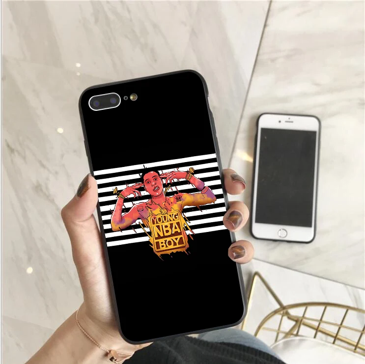 Чехол для iPhone X XR XS MAX Never Broke снова YoungBoy Pop rapper чехол для iPhone 11 6S 7 8Plus Мягкий силиконовый чехол - Цвет: TPU