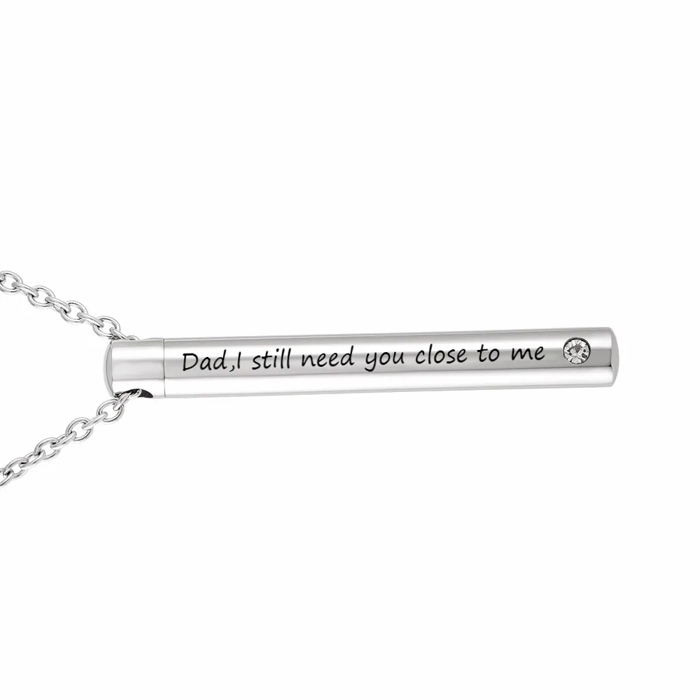 

LHP183 Stainless Steel Urn Pendant Necklace Memorial - Ashes Keepsake Exquisite Cremation Jewelry,I Still Need You Close to Me