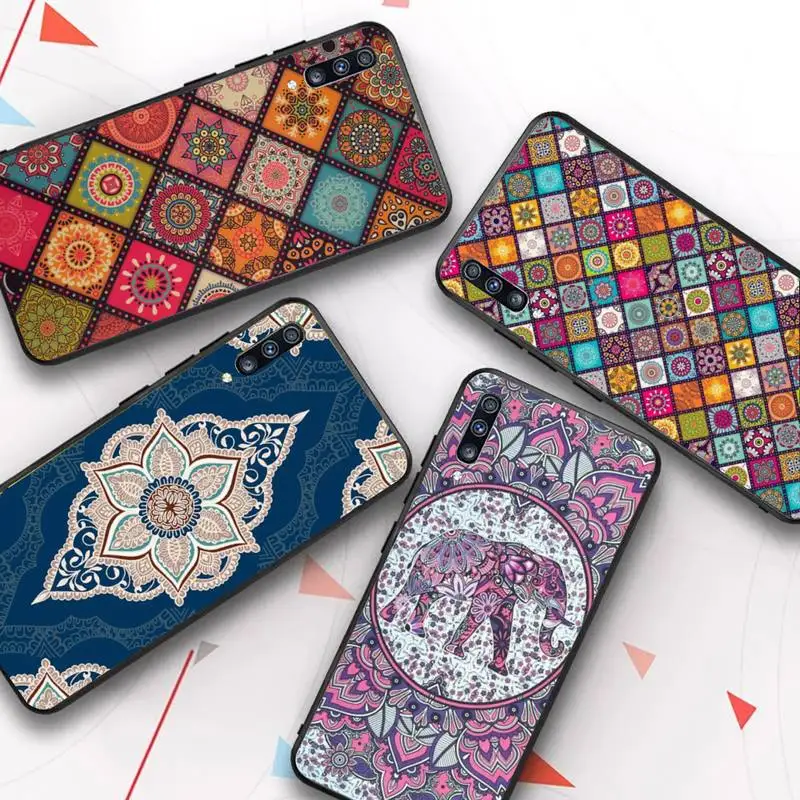 

Retro Mandala Flower Phone Case for Samsung Galaxy A 51 30s a71 Soft Cover for A21s A70 10 A30