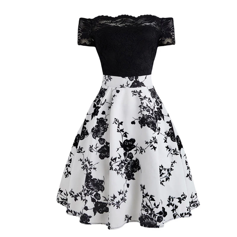 Женское кружевное платье с открытыми плечами белое или красное элегантное