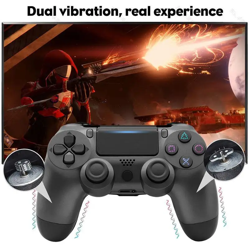 Беспроводной контроллер Bluetooth 4,0, двойной джойстик, геймпады для Playstation PS 4, геймпад, версия 2, для ПК, телефона, видеоигр