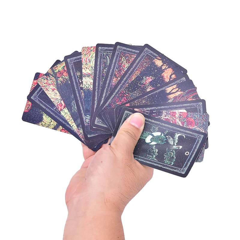 

New 2019 English Deck Tarot Cards DIY Silver Plating Prisma Visions Tarot Board Game For Party Cards Game