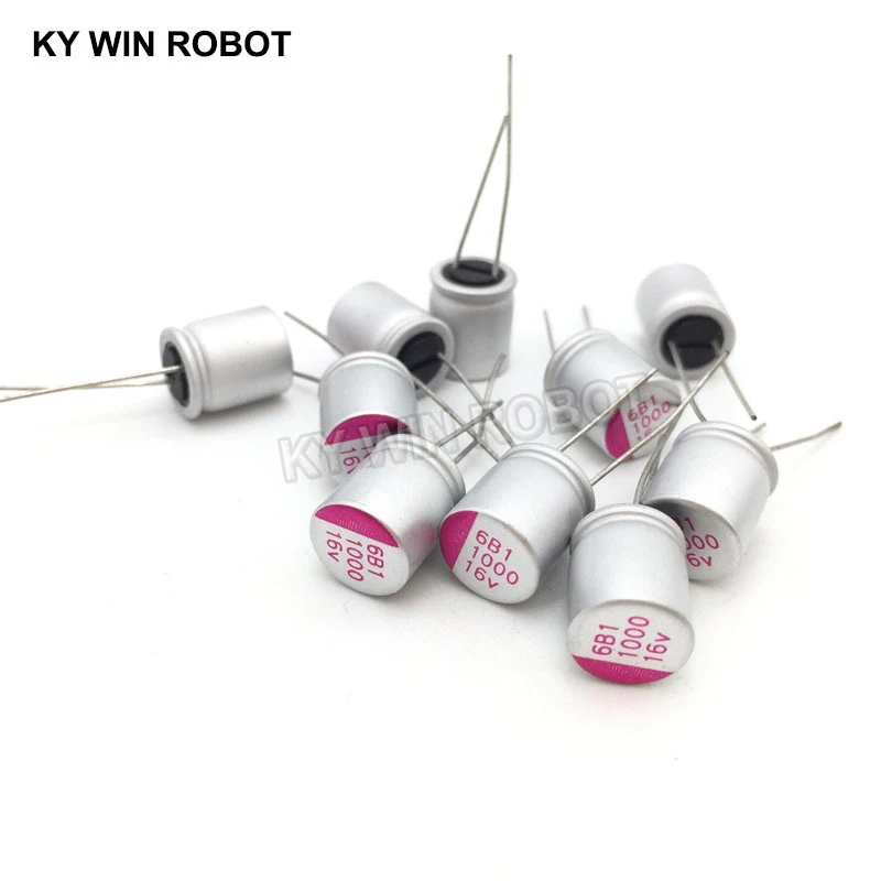 16V1000UF 10*13 DIP Твердый электролитический конденсатор 1000 мкФ 16V 10x13mm твердый сатный