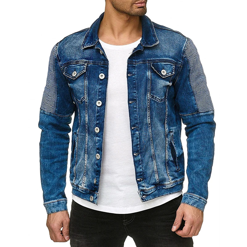 

New 2019 Jackets Men Coat Jeans Autumn Fashion High-Quality Denim Brand-New Male Size M-2XL