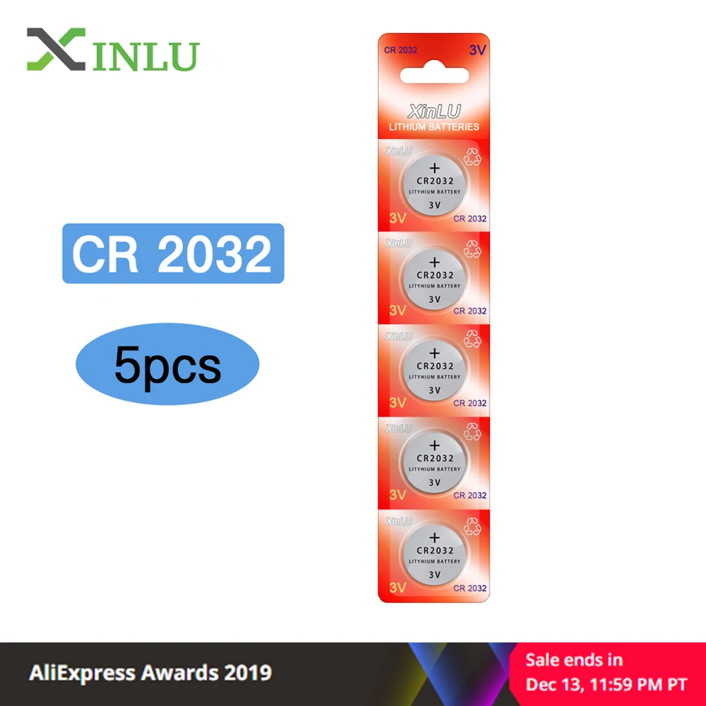 5 шт./лот CR2032 Батарея DL2032 ECR2032 CR 2032 2032 CR-2032 3V литиевая батарея таблеточного типа ячейки Батарея 2032 литиевые батареи для мобильного часо