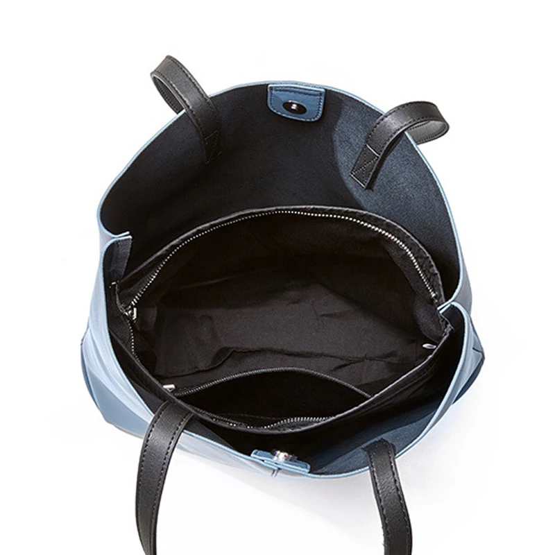 

Women's Handbags Large Korean Woman Bucket Bags Black Summer Luxury Brand Shoulder Bags Big Genuine Leather Designer Bag 2020