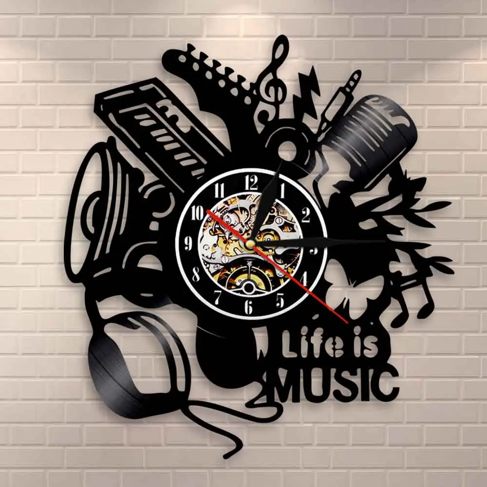 Музыка это жизнь вдохновляющие художественная стена с цитатой декор настенные