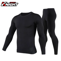 herobiker mens fleece lined thermal underwear set motorcycle base layer cycling skiing winter warm long johns top bottom suit