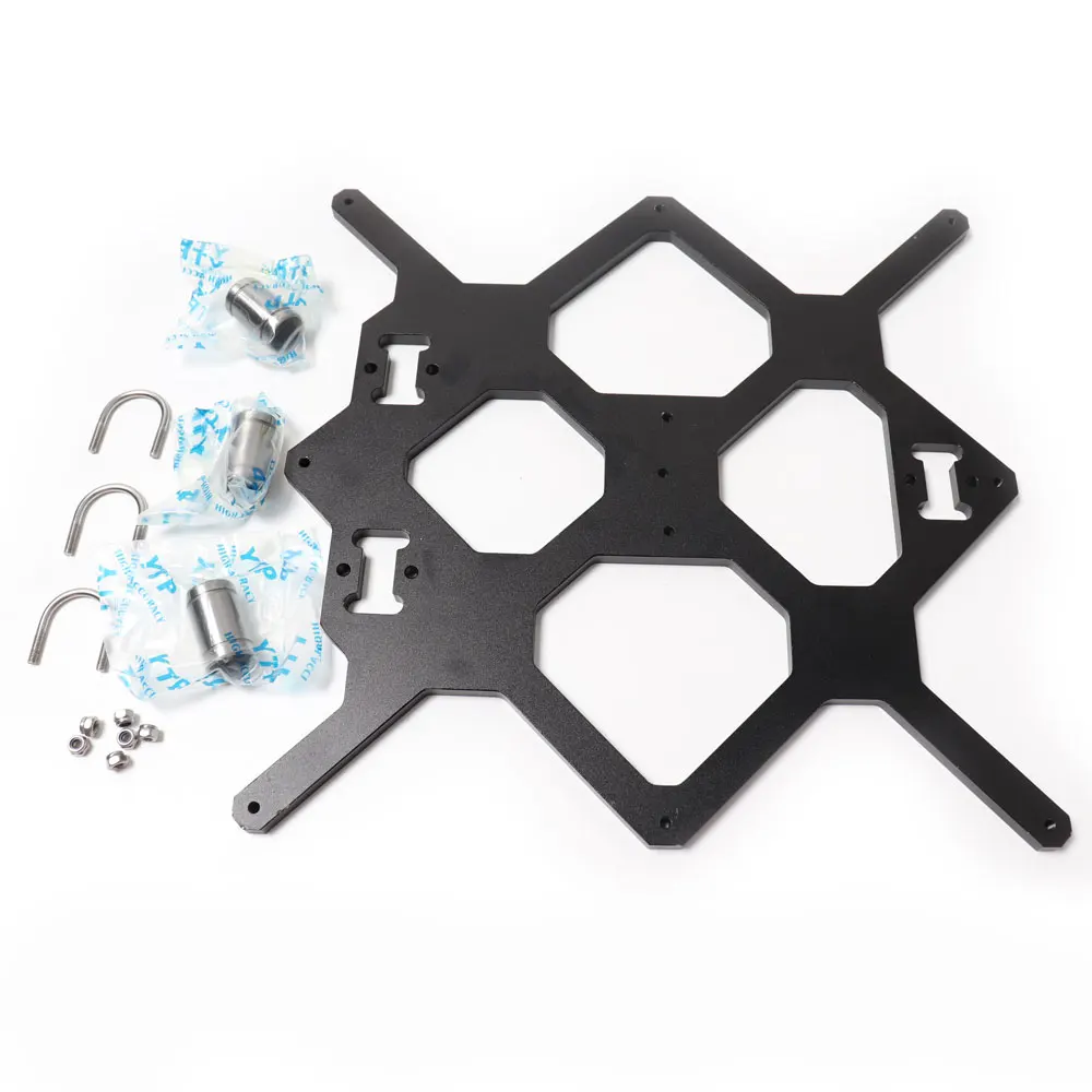 Y каретная пластина черного цвета Reprap Prusa i3 MK3 алюминиевая опорная решетка для DIY 3d
