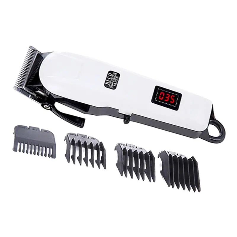 

Professional Electric Hair Clippers Beard Trimmer Barber Grooming Kit Rechargeable Cordless Haircut Machine Cutting Shaver