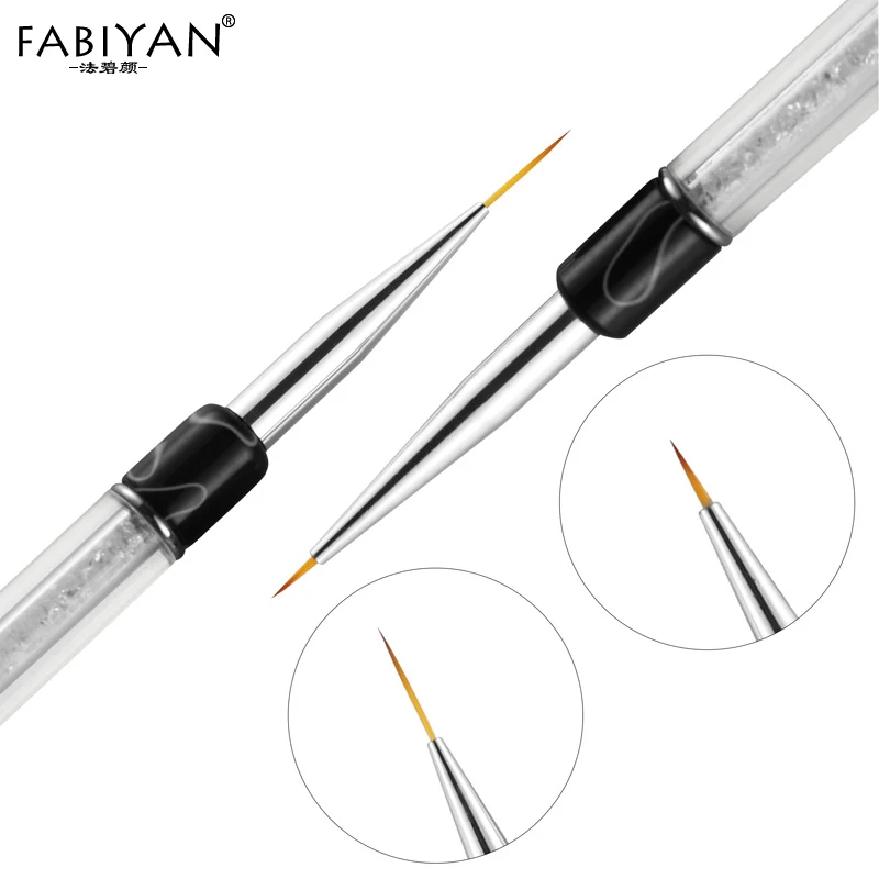 

7/14mm Nail Art Brush Crystal Rhinestone Acrylic Brushes UV Gel Polish Painting Drawing Line Pen Liner Tips Tools DIY Manicure