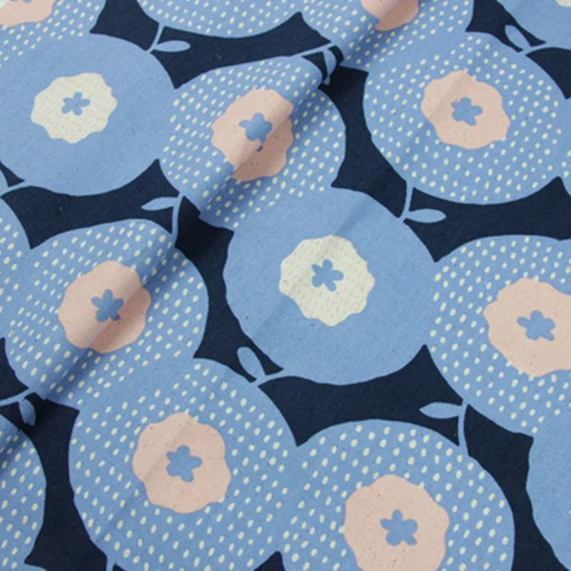 Половина ярда утолщенная хлопковая ткань с северной Европой большой цветок для