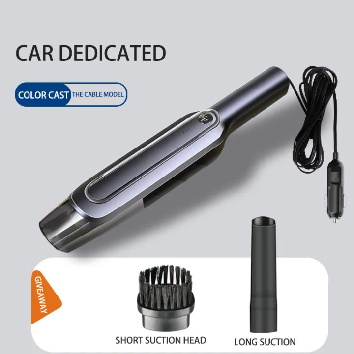

Handheld Wireless Vacuum Cleaner Powerful 6000Pa Suction Rechargeable Car Vacuum Cleaner Wet/Dry Auto for Car Home Pet Hair