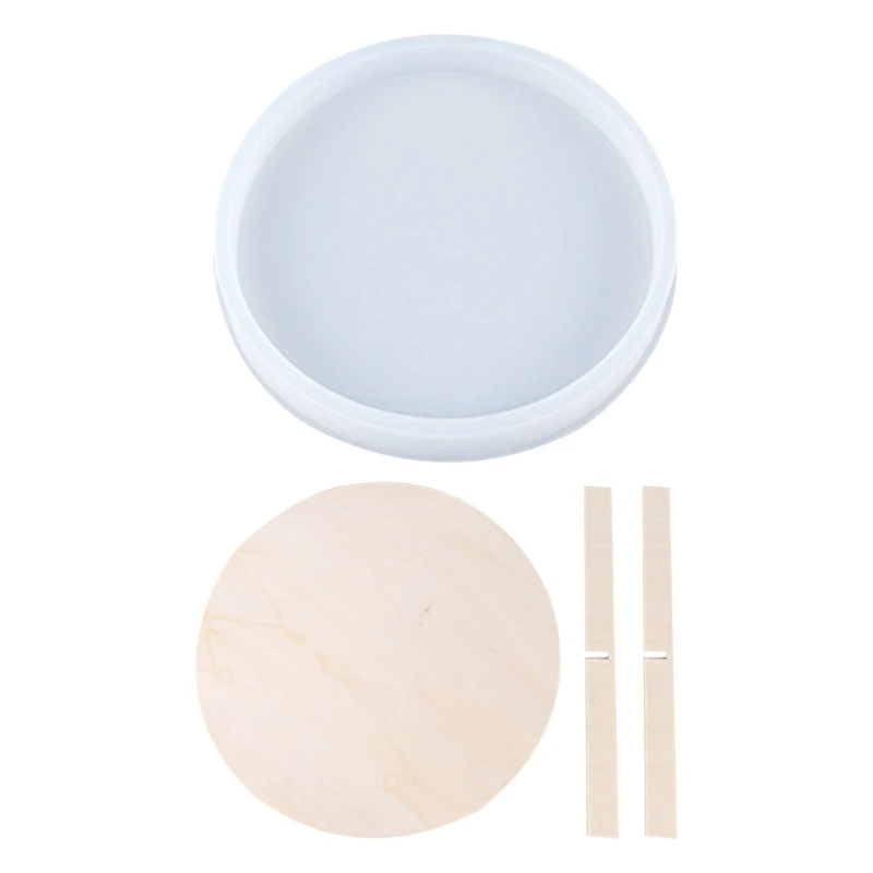 

Crystal Epoxy Resin Mold Coaster Fruit Tray Silicone Mould DIY Handmade Crafts Cup Mat Pad Making Tool F2TD