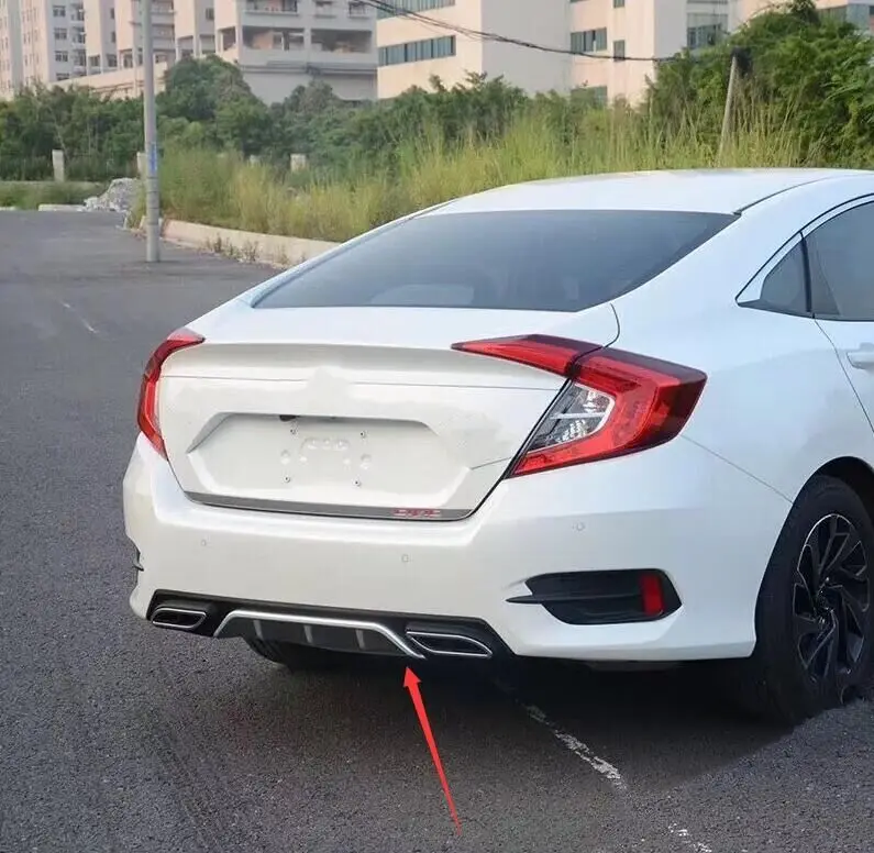 Подходит для Honda Civic 2016 2017 задний бампер диффузор бамперы защита губ