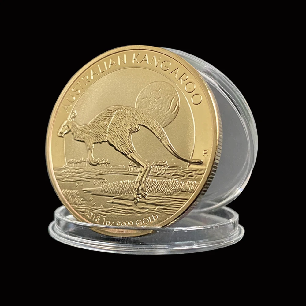 Коллекция золотых монет австралийского кенгуру Елизавета 2015 креативный