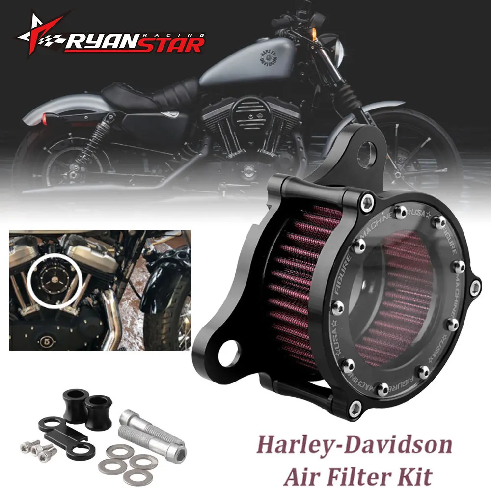 Мотоцикл воздухоочиститель Впускной фильтр для Harley Sportster XL883 XL1200 x48 2004 2005 2006 2016