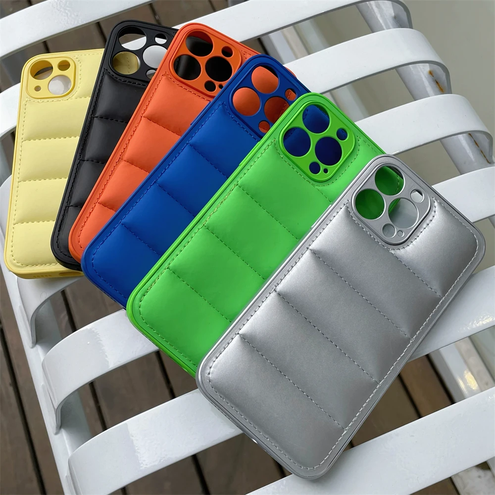 Чехол-пуховик для IPhone 11 12 13 Pro Max Mini XS XR X 8 7 Plus SE 2020 | Мобильные телефоны и аксессуары