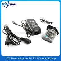 12v power adapteren el18 dummy battery enel18 dc coupler for nikon camera d6 d5 d4 d4s d500 d850