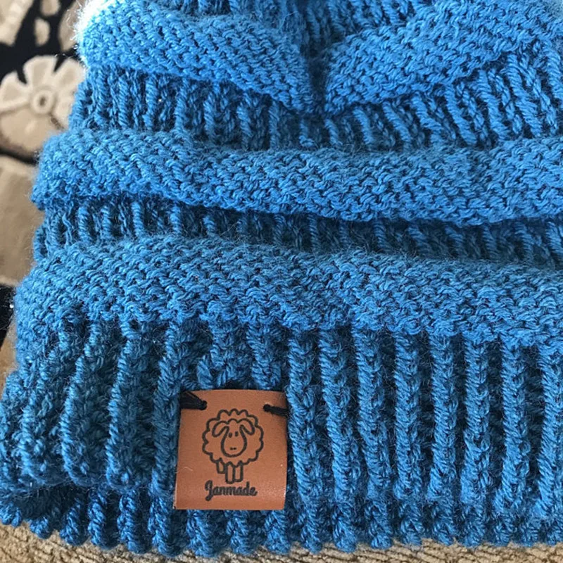 30 шт. ручной работы с фирменным логотипом Вязание этикетки Персонализированная