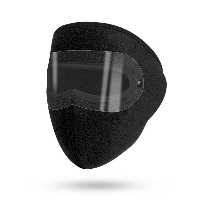 Winter Cycling Mask with Goggles Fleece Mask Unisex Face Shield Warm and Breathable Outdoor Gear 5