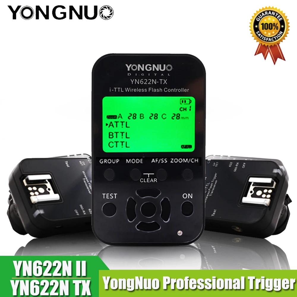 YONGNUO YN-622N II триггер YN622N-TX ЖК-контроллер ETTL беспроводной триггер вспышки трансивер для Nikon D800 D800E D800S D600 D610