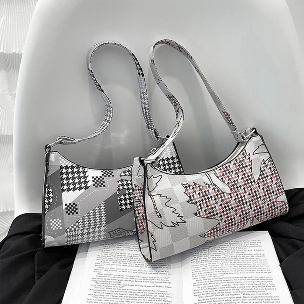 

Винтажная женская сумка через плечо из искусственной кожи с принтом, Повседневная универсальная женская маленькая сумочка, кошельки, элега...