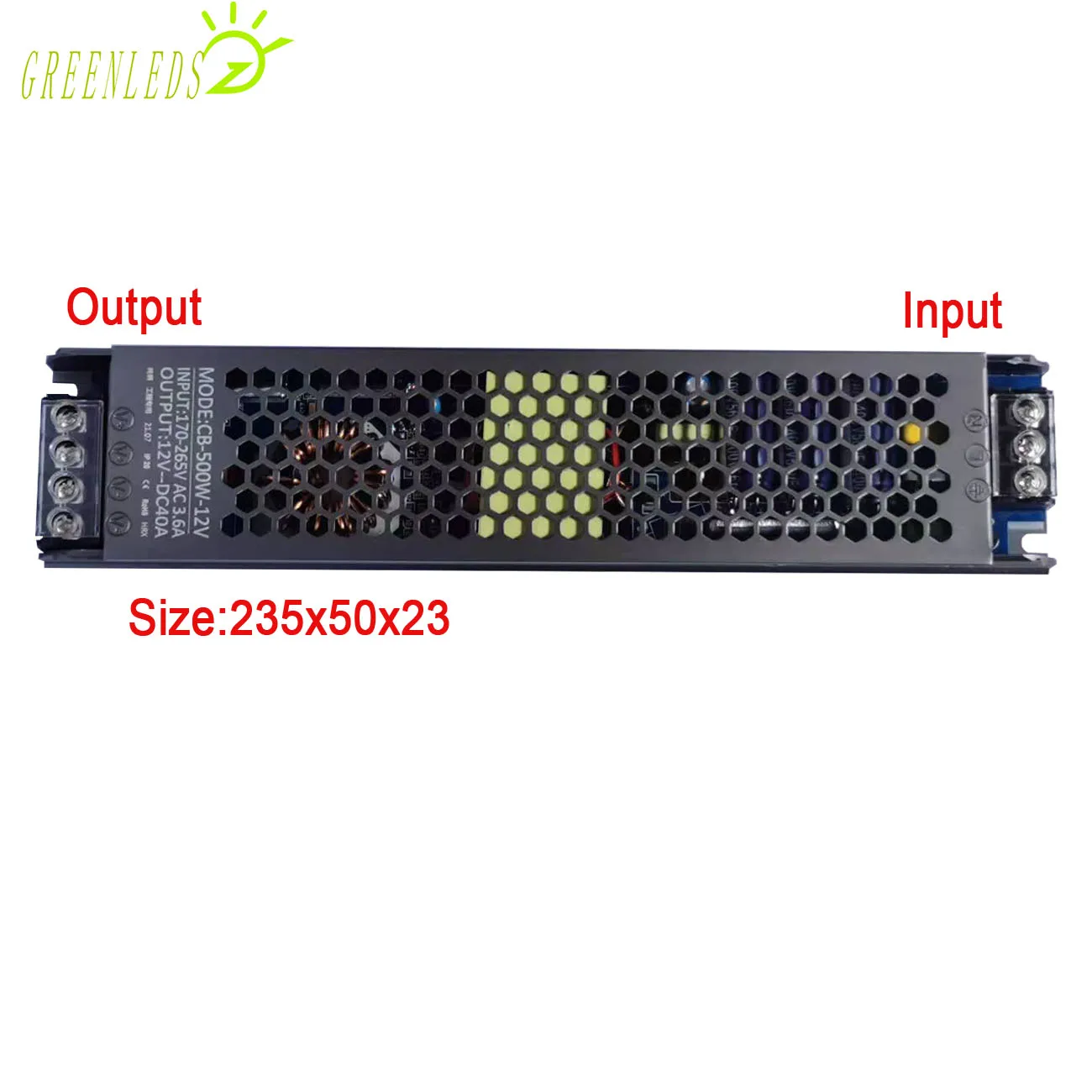 LED Light box power supply 500w Output DC12V or 24V Input Voltage 170-265V Pure Copper Mute with High Qualtiy 3 Years Warranties | Освещение