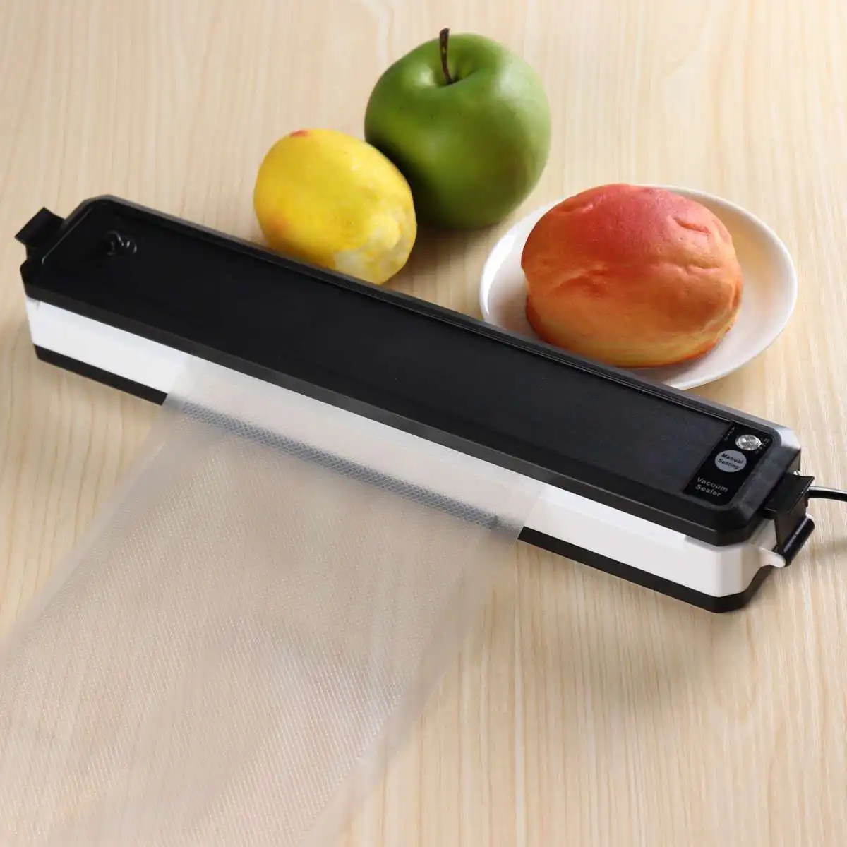 

Food Vacuum Sealer Kitchen Vacuum Sealing Machine with 10pcs Vacuum Bags Household Food Vacuum Packaging Machine Film Sealer