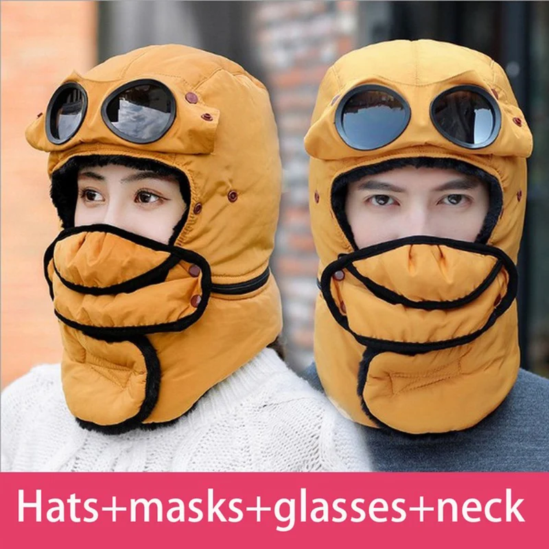 

Motorcycle Winter Mask Outdoor Anti-cold Warm Cap Thickening Full Face Masks For Moto Bike Riding Skiing Anti-wind Balaclava Hat