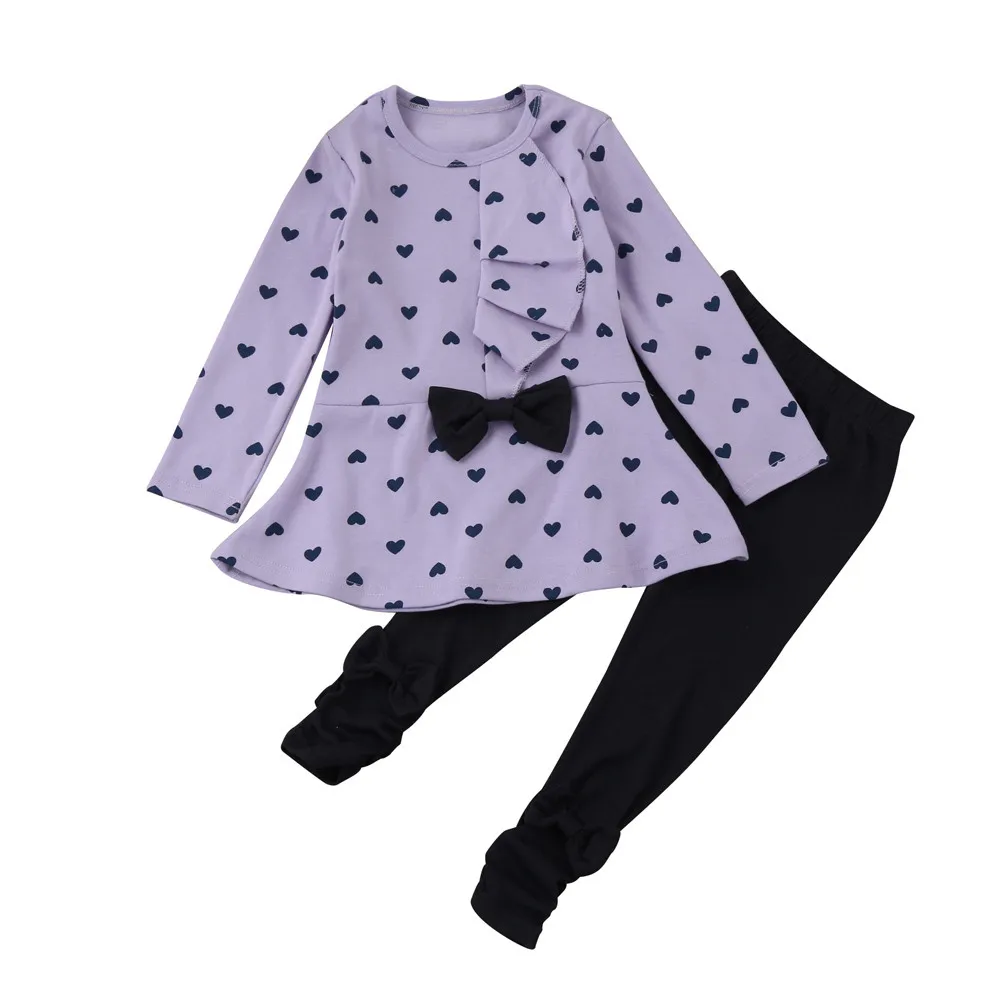 Милые детские наряды одежда для маленьких девочек в форме сердца с бантом