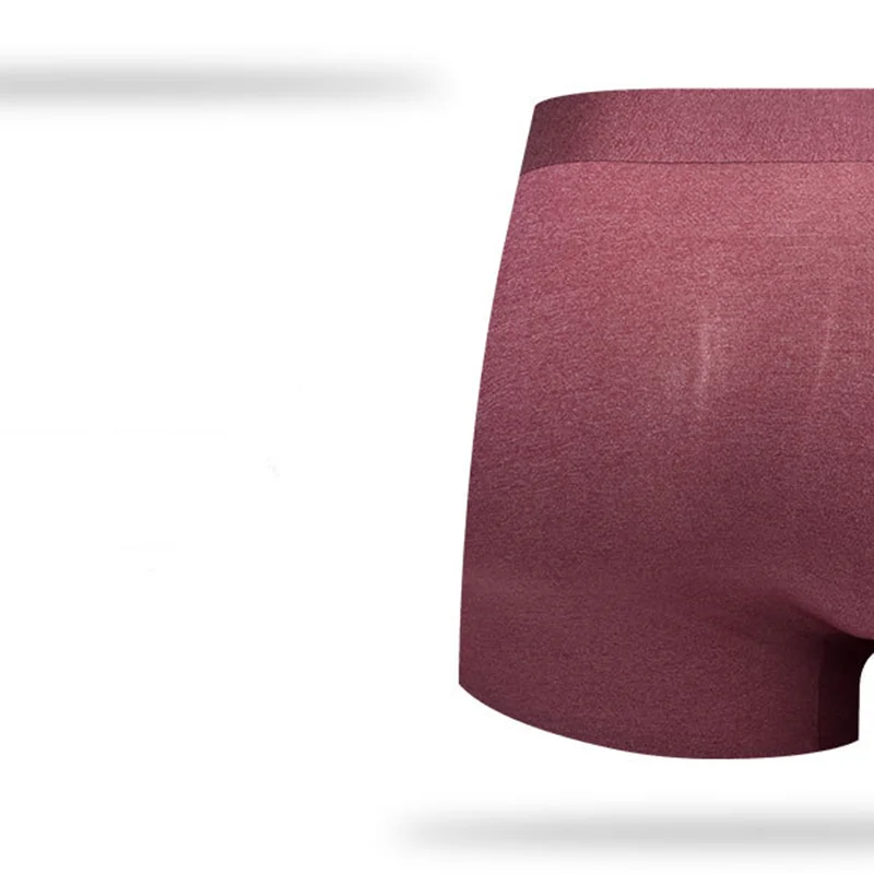 Free Choice Panties Men's New Design Silky And Supple Underpants Comfortable Seamless Health Dyeing Boxer Shorts 5 Pcs/Set