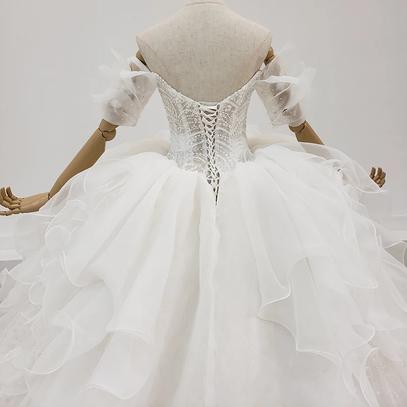 BacklakeGirls размера плюс свадебные платья белое свадебное платье высокое качество