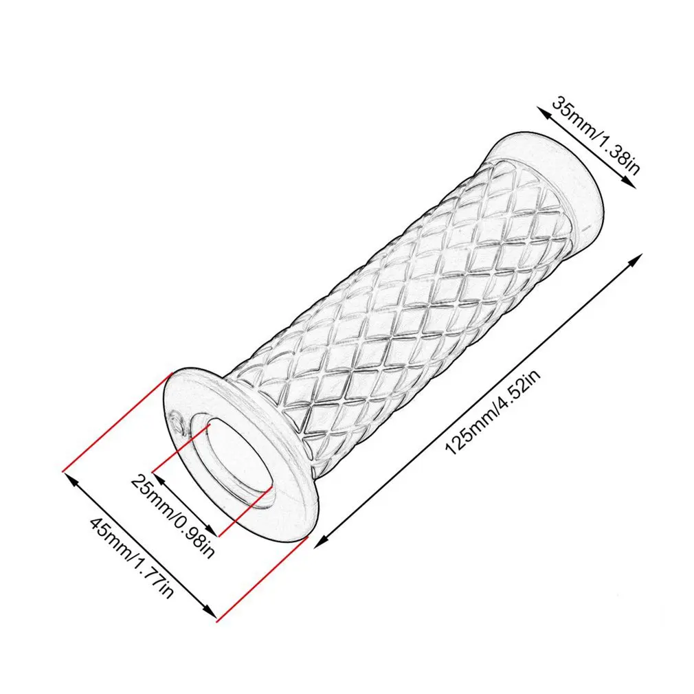 

1 Pair 22mm Universal Motorcycle Hand Grips Antiskid Sport Rubber Handlebar Hand Grip Bar End Motorcycle Bike Cafe Racer