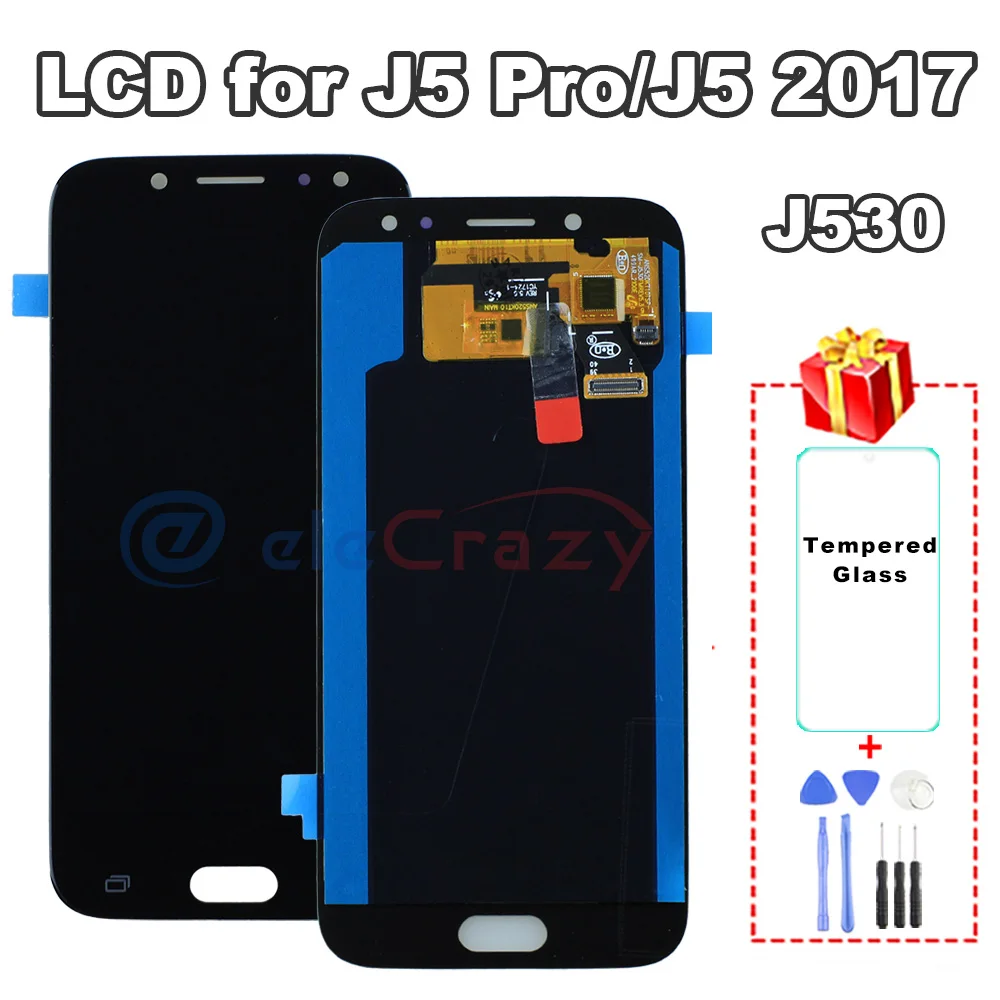 

100% tested AMOLED Samsung Galaxy J5 2017 J5 Pro 2017 LCD J530 J530M J530F display with touch screen assembly Replacement AAA