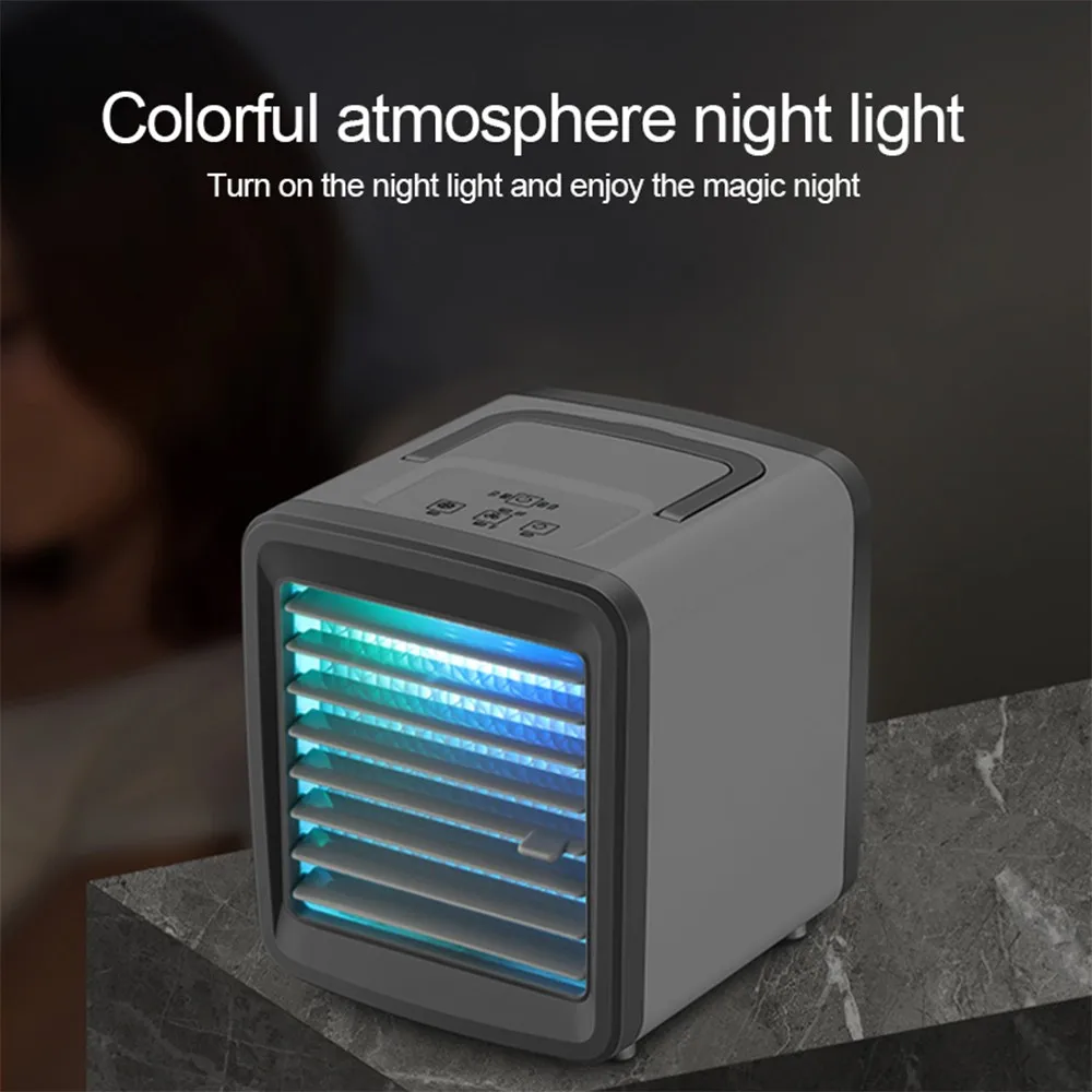 

Air Conditioner Air Cooler Mini Fan Portable Airconditioner For Room Home Air Cooling Desktop Usb Charging Air Conditioning Fa